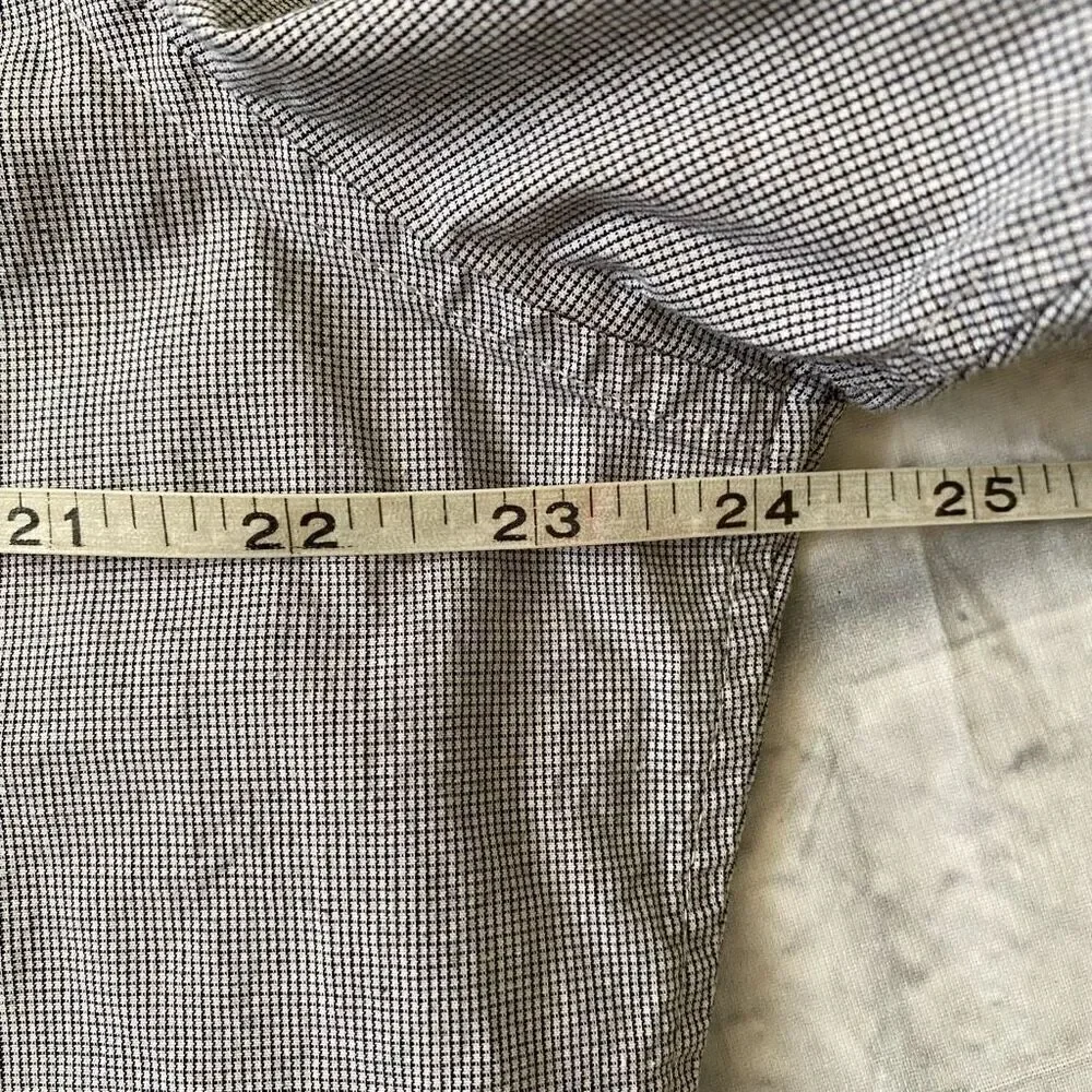 Banana republic men XL cotton blend shirt sleeve button down casual shirt